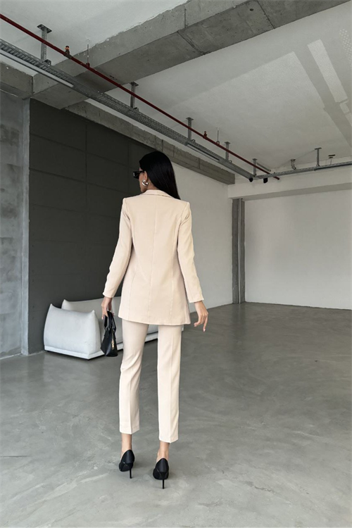 Wholesale Womens Beige Two-Piece Suit 