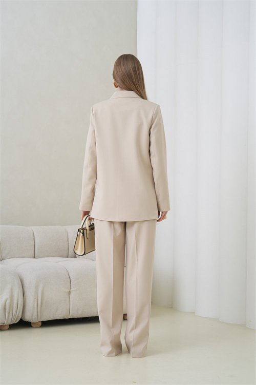 Wholesale Womens Beige Two-Piece Suit 