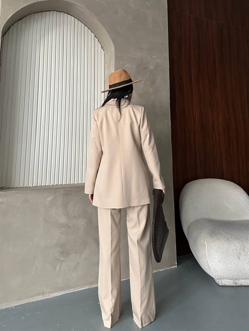 Wholesale Womens Beige Two-Piece Suit 