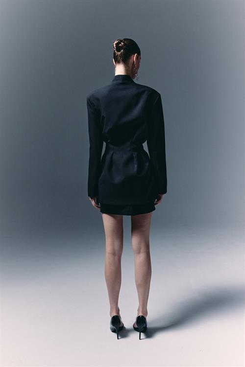 Wholesale Womens Black Blazer with Golden Buttons