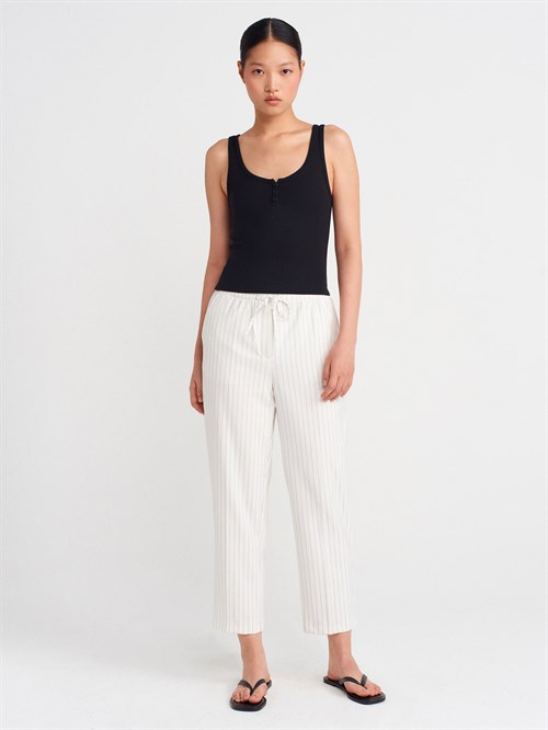 Wholesale Womens Black Button-Front Tank Top