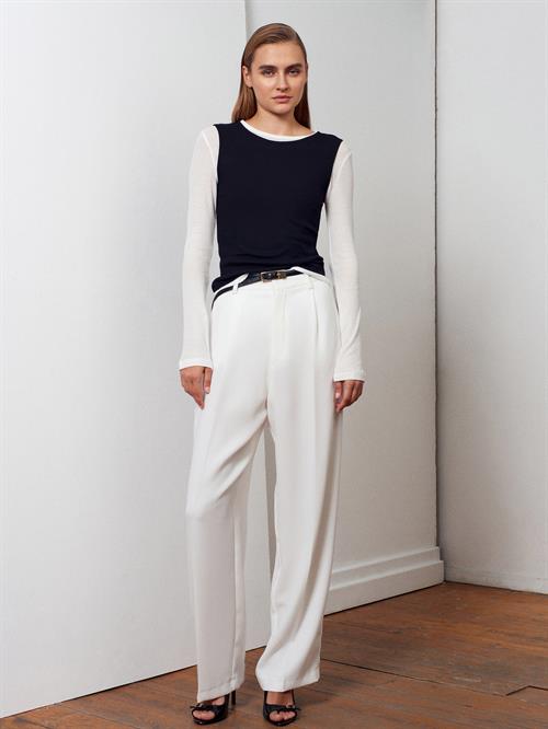 Wholesale Womens Black Double Layer Cotton Blouse