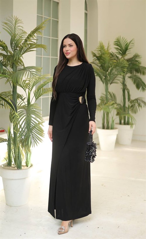 Wholesale Womens Black Maxi Hijab Dress