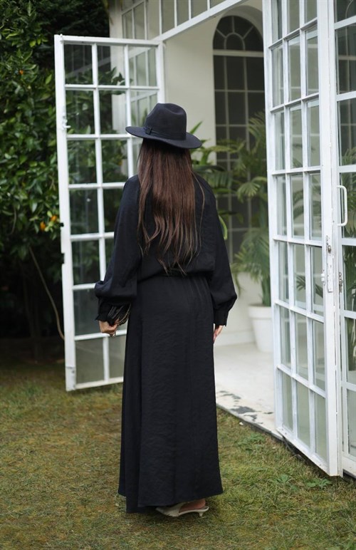 Wholesale Womens Black Maxi Hijab Dress