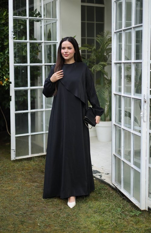 Wholesale Womens Black Maxi Hijab Dress