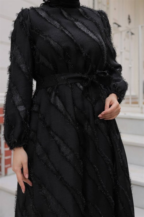 Wholesale Womens Black Maxi Hijab Dress