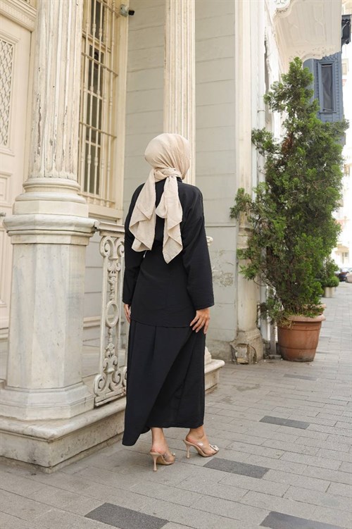 Wholesale Womens Black Maxi Hijab Dress