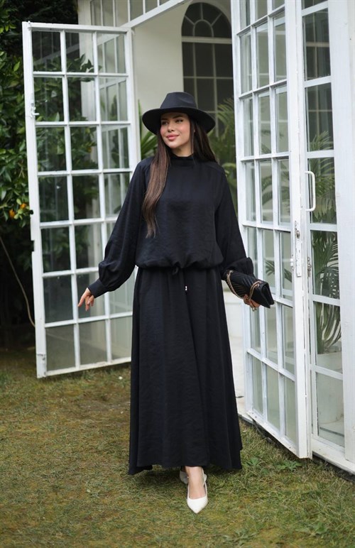 Wholesale Womens Black Maxi Hijab Dress