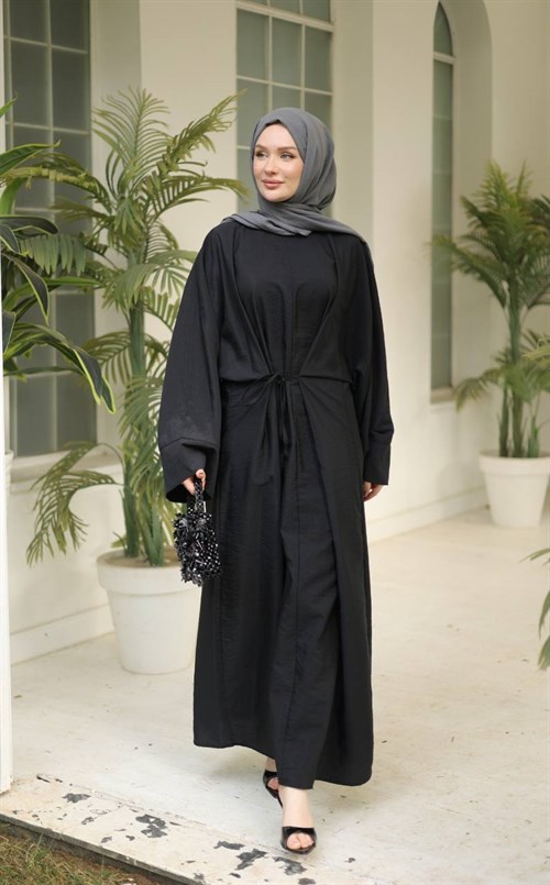 Wholesale Womens Black Maxi Hijab Dress