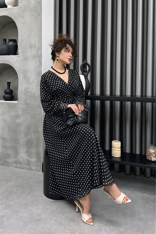 Wholesale Womens Black Maxi Hijab Dress