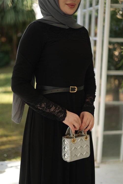 Wholesale Womens Black Maxi Hijab Dress