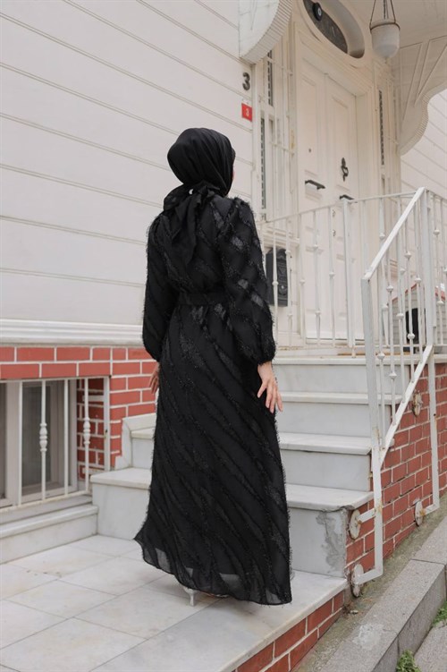 Wholesale Womens Black Maxi Hijab Dress