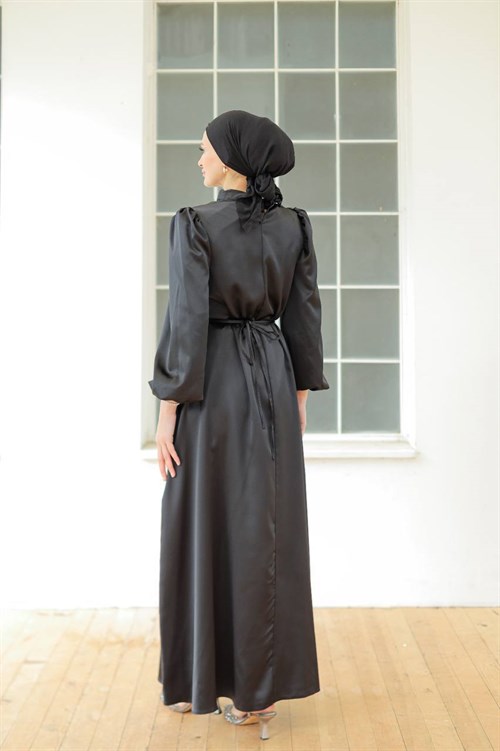 Wholesale Womens Black Maxi Hijab Dress