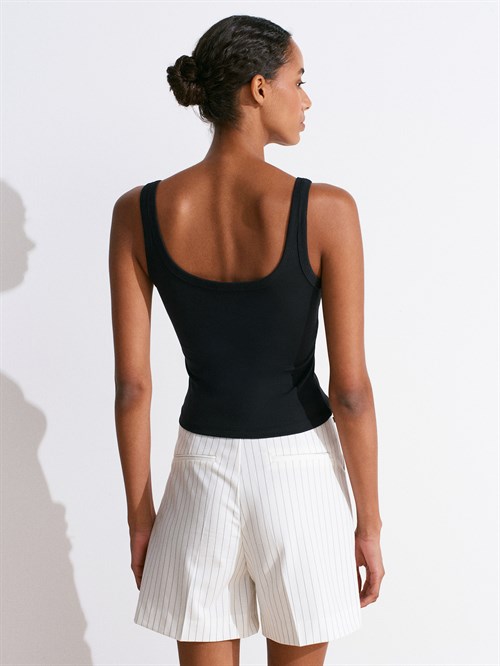 Wholesale Womens Black Modal Cotton Tank Top