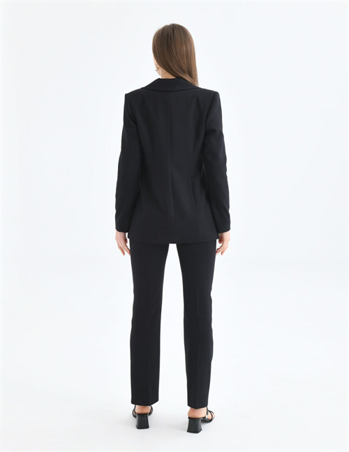 Wholesale Womens Black Plus Size Two-Piece Suit 