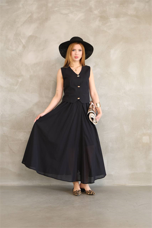 Wholesale Womens Black Skirt Suit 
