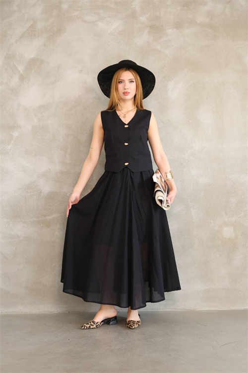 Wholesale Womens Black Skirt Suit 