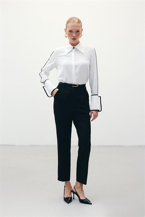 Wholesale Womens Black Trousers with Belt