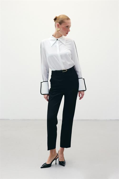 Wholesale Womens Black Trousers with Belt
