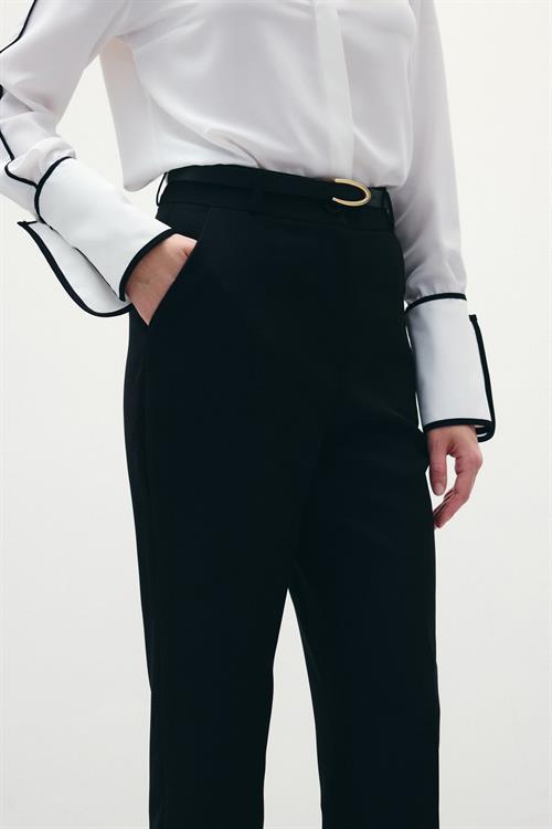 Wholesale Womens Black Trousers with Belt