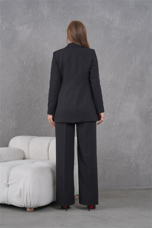 Wholesale Womens Black Two-Piece Suit 