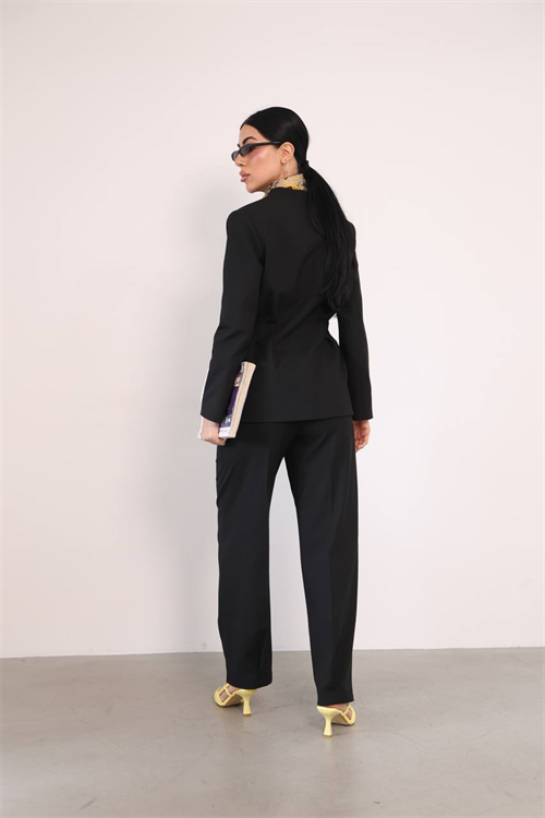Wholesale Womens Black Two-Piece Suit 