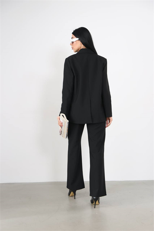 Wholesale Womens Black Two-Piece Suit 