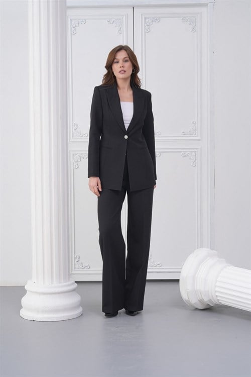 Wholesale Womens Black Two-Piece Suit 