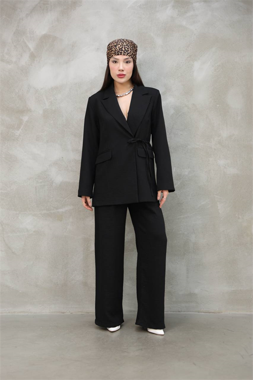 Wholesale Womens Black Two-Piece Suit 