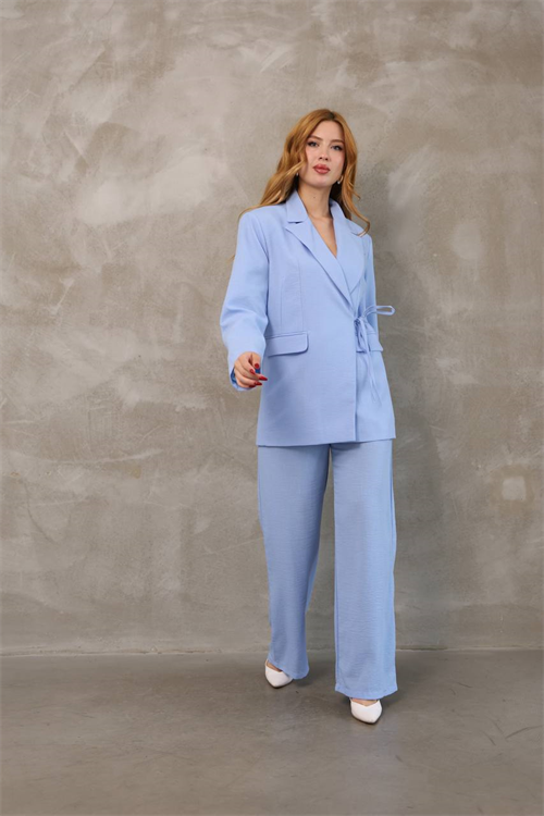 Wholesale Womens Blue Two-Piece Suit 