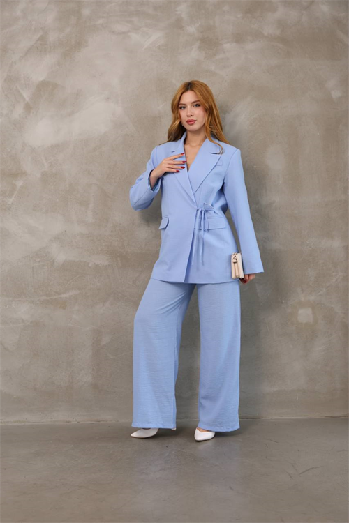 Wholesale Womens Blue Two-Piece Suit 