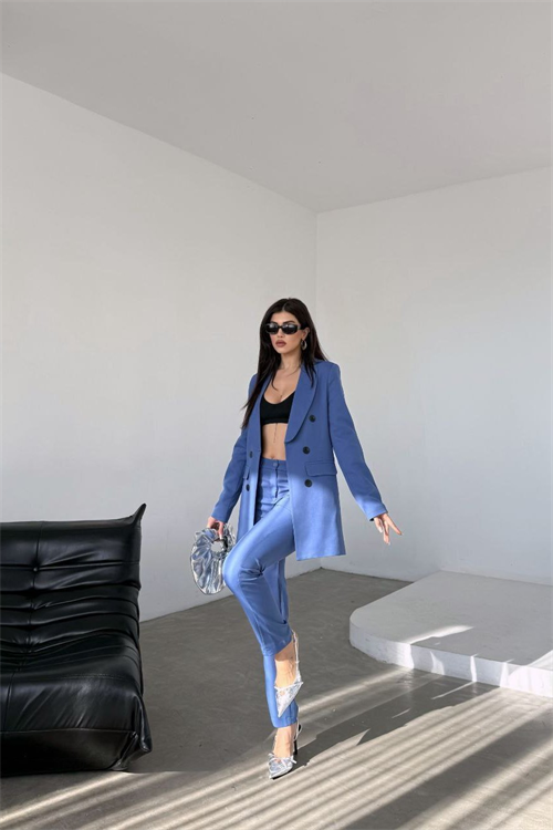 Wholesale Womens Blurple Two-Piece Suit 