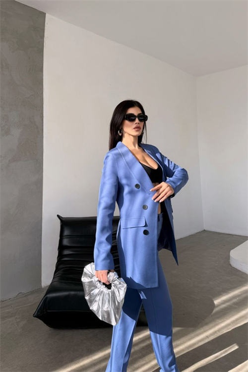 Wholesale Womens Blurple Two-Piece Suit 