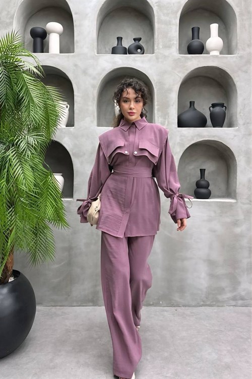 Wholesale Womens Blush Two-Piece Hijab Set