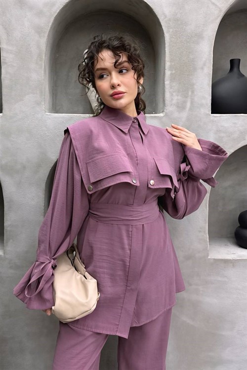 Wholesale Womens Blush Two-Piece Hijab Set