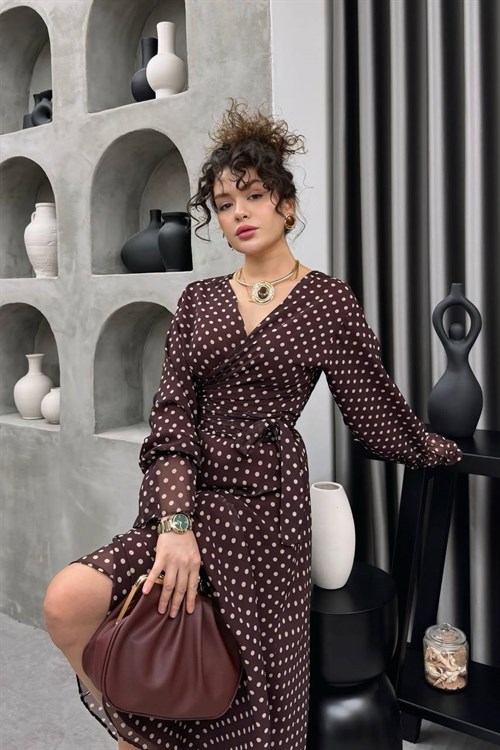 Wholesale Womens Bordeaux Maxi Hijab Dress