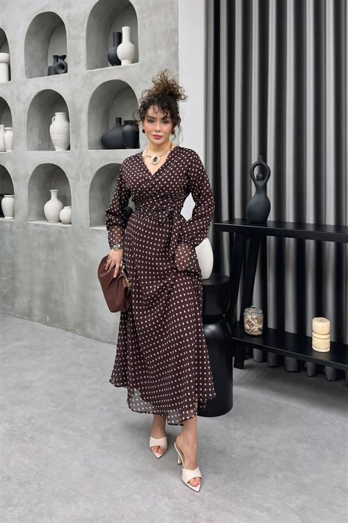 Wholesale Womens Bordeaux Maxi Hijab Dress
