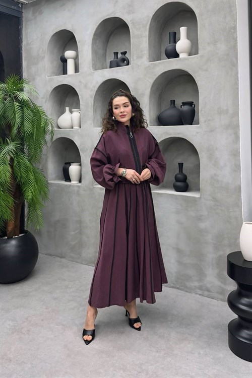 Wholesale Womens Bordeaux Two-Piece Hijab Set