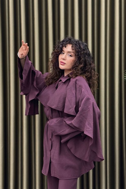 Wholesale Womens Bordeaux Two-Piece Hijab Set