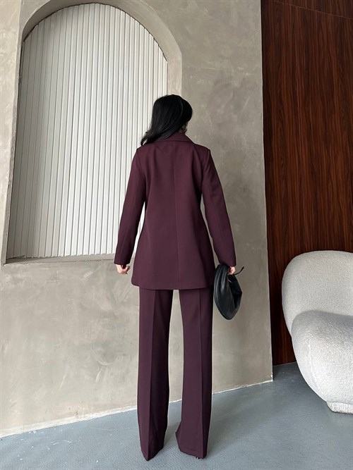 Wholesale Womens Bordeaux Two-Piece Suit 