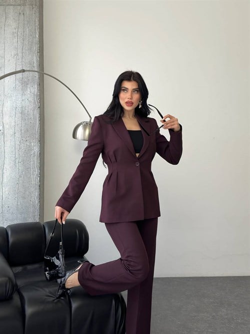 Wholesale Womens Bordeaux Two-Piece Suit 