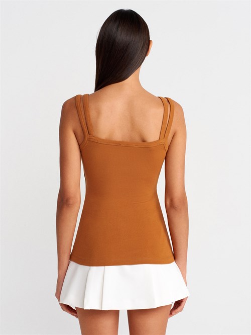 Wholesale Womens Brick Double Straps Tank Top