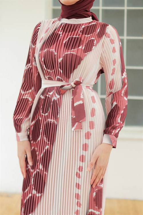 Wholesale Womens Brick Maxi Hijab Dress