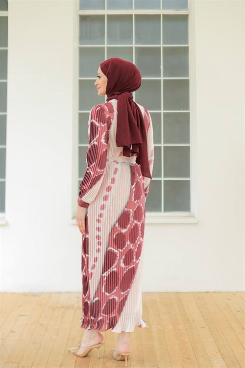 Wholesale Womens Brick Maxi Hijab Dress