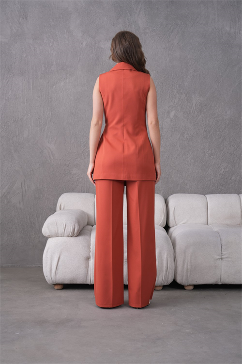 Wholesale Womens Brick Plus Size Two-Piece Suit