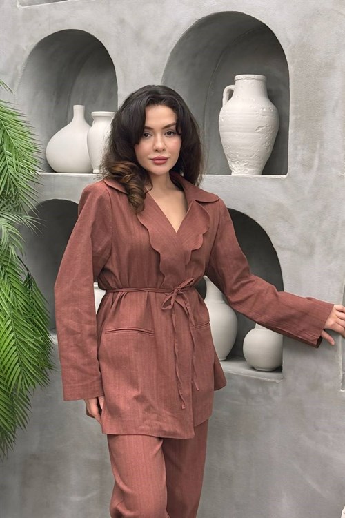 Wholesale Womens Brick Two-Piece Hijab Set