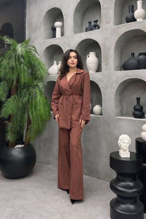 Wholesale Womens Brick Two-Piece Hijab Set