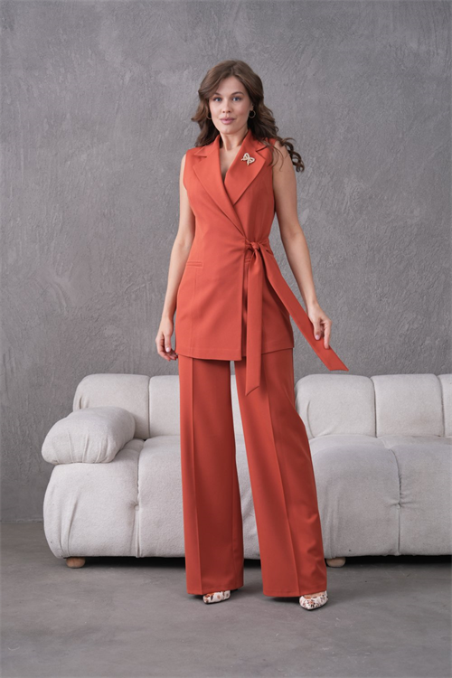 Wholesale Womens Brick Two-Piece Suit 