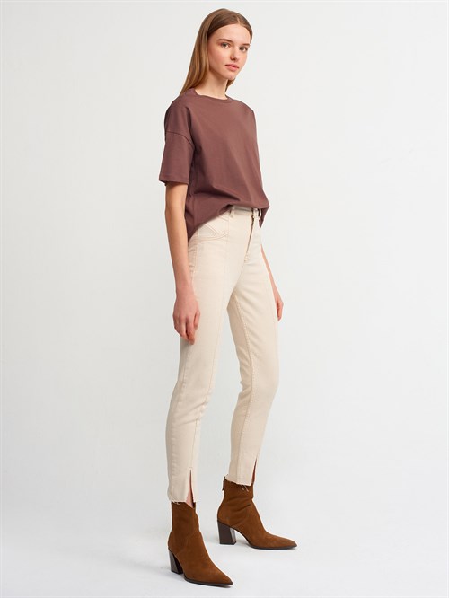 Wholesale Womens Brown Basic T-Shirt