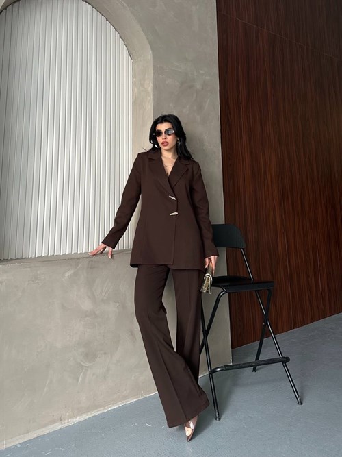 Wholesale Womens Brown Two-Piece Suit 